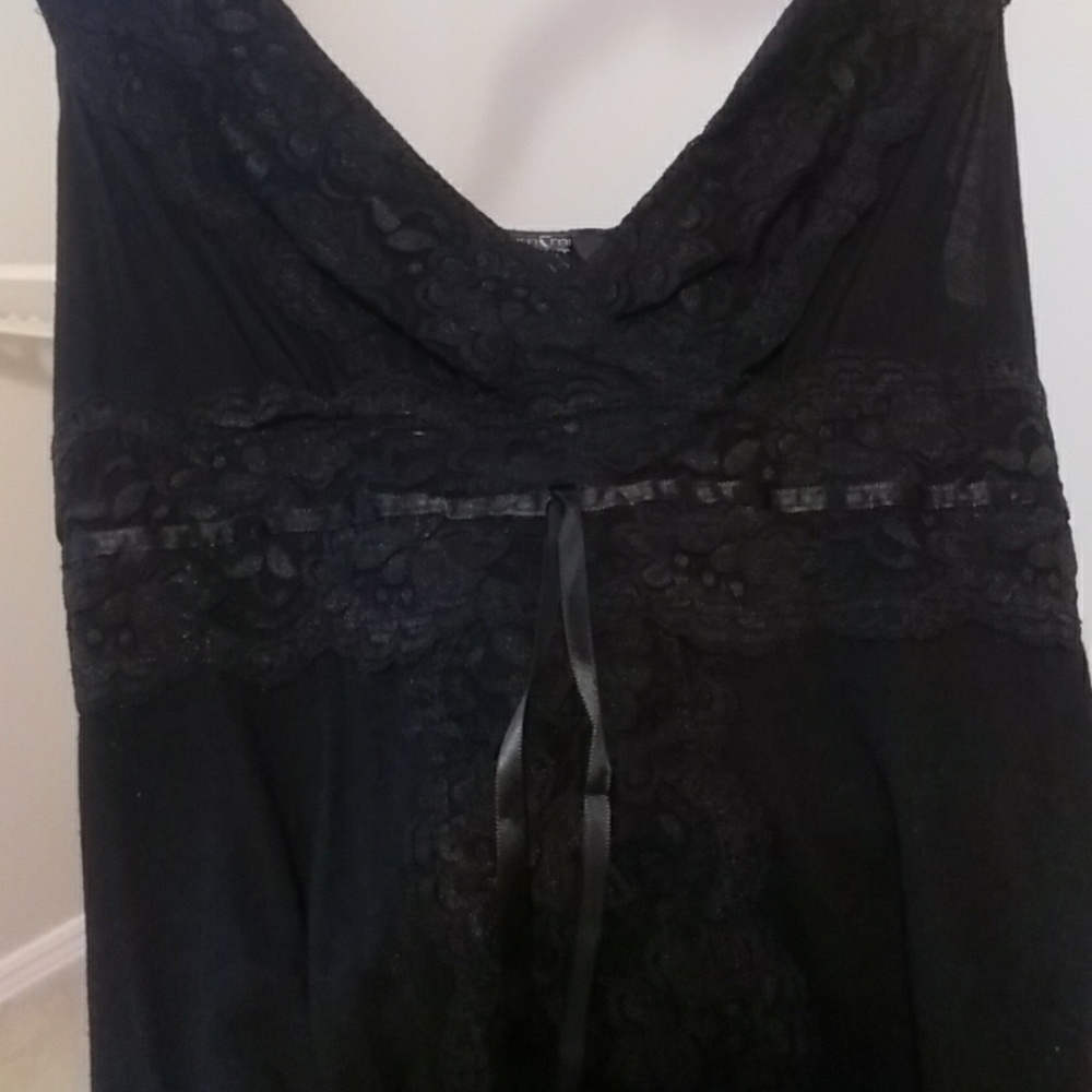 Fabulous black lace camisole.